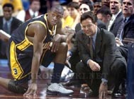 Dwyane Wade with coach