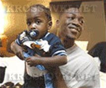 wade with kid